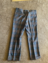 Corbin Abito Vintage Golf Pantaloni Plaid 39 x 29 - £43.86 GBP