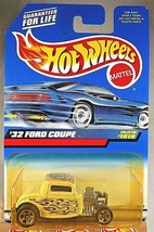1998 Vintage Hot Wheels Collector #1018 &#39;32 FORD COUPE White w/Purple HW Logo - £5.82 GBP