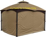 For A 10-Foot By 12-Foot Gazebo, Apex Garden Offers A Beige Four-Piece S... - $245.92