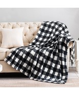 Bedelite Fleece Throw Blanket For Couch Sofa Bed, Buffalo Plaid Decor Bl... - £30.48 GBP
