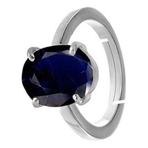 s 8.25 Ratti 7.75 Carat A+ Quality Natural Blue Sapphire Neelam Gemstone Ring fo - £22.15 GBP