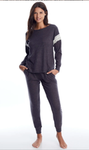 Flora Nikrooz Womens Pajama Set Brushed Knit Grey Size Xl $88 - Nwt - £21.57 GBP