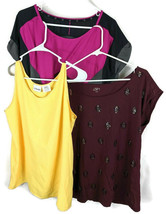 3 Womens Shirts Medium Kenneth Cole Workout &amp; 2 Tank Tops - £12.55 GBP