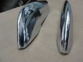 1966 Chevy Impala Left &amp; Right Front Bumper Chrome Accessory Guards Tits *Solid* - £234.02 GBP