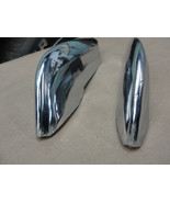 1966 Chevy Impala LEFT &amp; RIGHT FRONT BUMPER CHROME ACCESSORY GUARDS TITS... - £232.73 GBP