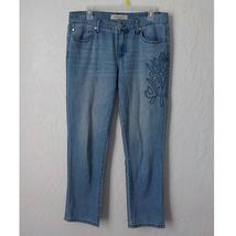 Liverpool Crop Boyfriend Jeans Light Blue Denim Women size 6/28 (34x27) - £10.11 GBP