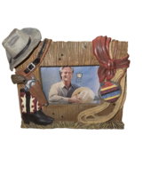 Picture Frame Cowboy Style Resin Holster Boot Lariat Western Scarf Table... - £7.88 GBP