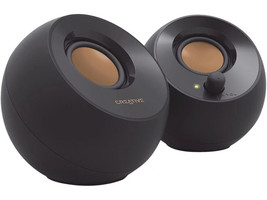 Creative Labs 51MF1680AA000 Pebble USB 2.0 Desktop Speakers - Black - $17.77