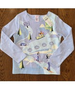 NWT Gymboree Girls Long Sleeve Top Shirt Sz 6 Vintage Apres Ski Purple 2... - $28.71