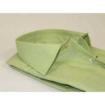 Men's Shirt Hankie CASILA Turkey Cotton Blend Long Sleeves 501770-18 Solid Green image 3