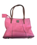 Dooney &amp; Bourke Womens Pink Leather Handbag Purse SKU 7592 - $28.04