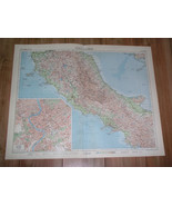 1956 VINTAGE MAP OF CENTRAL ITALY LAZIO / SCALE 1:1,000,000 / ROME INSET... - £23.12 GBP