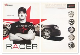 Print Ad American Racing Wheels Dale Earnhardt Jr 2007 2-Page Advertisement - $12.30