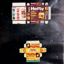 dollhouse miniature Hefty Large Waste Bags Hefty Sandwich Bags Farrow Industries - £6.64 GBP