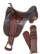 Aussie Style Collection Leather Australian Stock Black Horse Saddle/ Free Ship - $499.00+