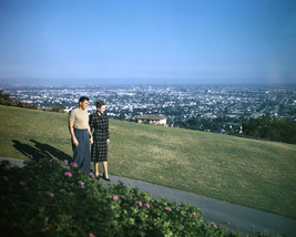 Ronald Reagan and Jane Wyman Los Angeles Panoramic Vista 1940&#39;s 16x20 Ca... - £55.29 GBP