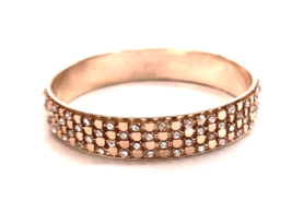 Women&#39;s Jewelry  Fashion Bangle Bracelet Gold Tone With Sparkling Clear Crystals - £7.99 GBP