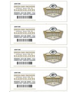 Sheet of 4 2022 Green Bay Packers Annual Shareholder Meeting Tickets - £7.80 GBP