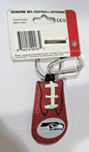 NFL Seattle Seahawks #12 Gray Football Textured Keychain w/Carabiner by GameWear - £18.75 GBP