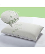 Premium Firm Hypoallergenic Bamboo Fiber Memory Foam Pillow King (Single) - £34.26 GBP