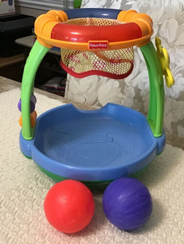 Primary image for Fisher Price BABY GYMNASTICS Ball Toss - H8227, Includes 2 Balls, RARE!!!