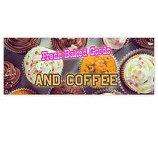 FRESH BAKED GOODS CLEARANCE BANNER Advertising Vinyl  Flag Sign INV - $9.91
