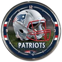 New England Patriots Chrome Clock - NFL - $578.70 MXN