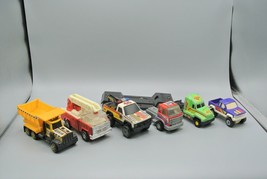 Buddy L & Nylint Toy Truck Lot of 7 Heavy Duty B.D.F.D. Sheriff Outlaw Retro - $24.00