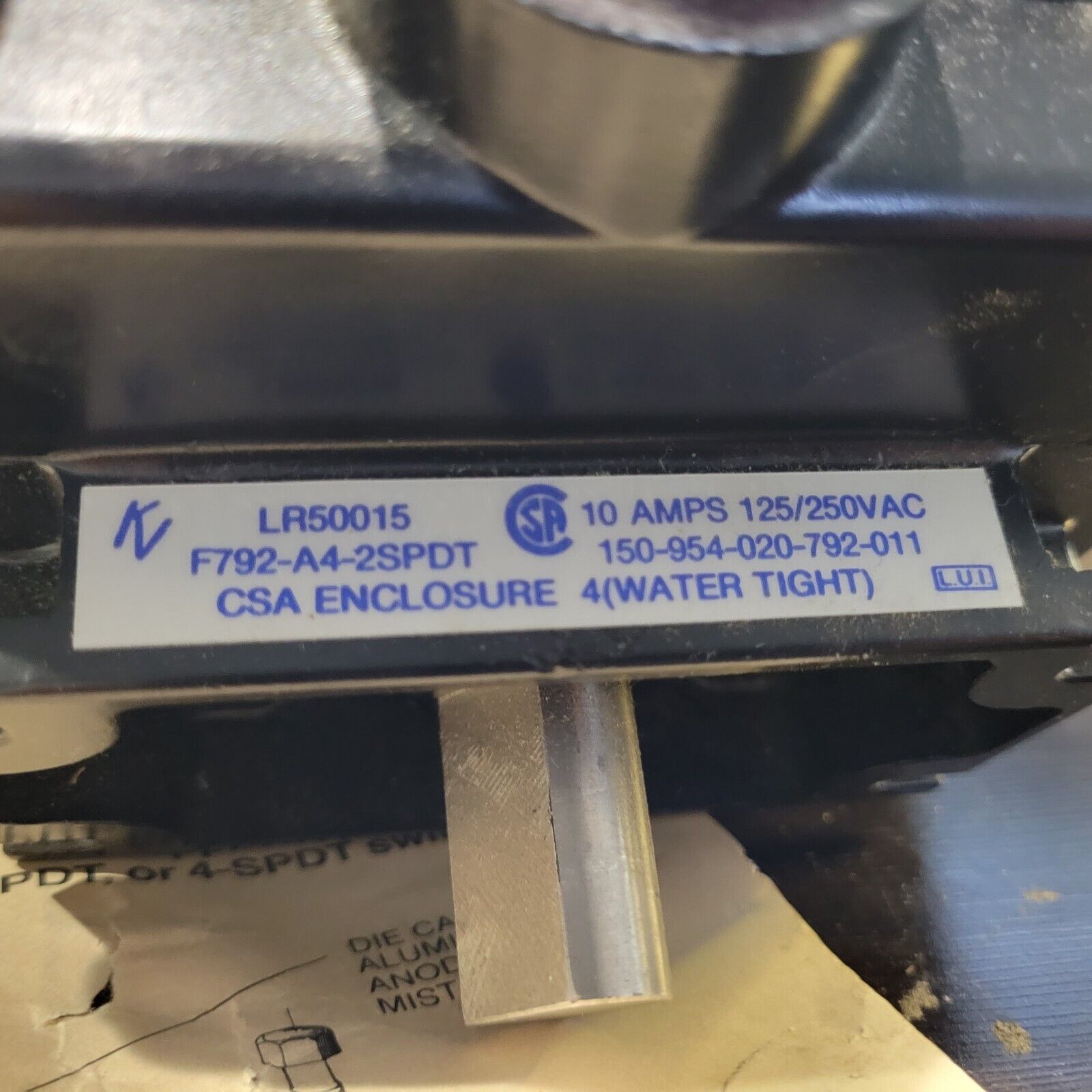 KEYSTONE DYNAMATE 150-954-020-792-011 LR50016 A SWITCHBOX 10A CSA WATER ... - $98.01