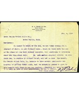 1900 Business CORRESPONDENCE N.J. Rich &amp; Co / Eaton Rapids Woolen Mills ... - $203.73 MXN