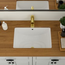 Undermount Bathroom Sink Rectangle - Logmey 21&quot;X14&quot; Bathroom Sink Pure W... - $68.94