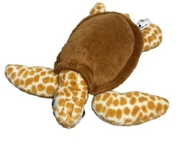Wildlife Artists Realistic Sea Turtle Plush Orange Spots Brown Stuffed Animal 9&quot; - £8.46 GBP