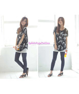 Japan Skinny Faux Denim Jeans Leggings!! Dark Blue XS S - $179.16 MXN