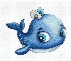 Leo the Whale Cross Stitch Embroidery Kit - £11.87 GBP