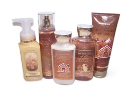 Bath &amp; Body Works Jolly Gingerbread Village Set  Lotion, Gel, Mist , Cream, Soap - £41.86 GBP