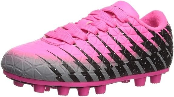 Vizari Bolt FG Soccer Shoes for Kids, Junior-6, Pink/Black/Silver, VZSE9... - $16.12