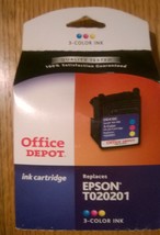 Office Depot 164-980 Replaces Epson T020201 Color Inkjet Cartridge June ... - $5.89