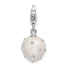 Amore La Vita Silver  Polished 3-D White Ferido Stellux Crystal Heart Ch... - $31.09