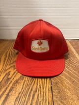 Vintage Sani Dairy (Johnstown, PA) Red Mesh Truckers Cap Snap Back - $39.95