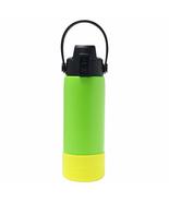 Aquatix Double Wall Insulated 21 Ounce Lime Green Bottle with Silicon Sh... - £17.09 GBP