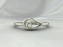 CZ Diamond Stone 925 Sterling Silver Handmade Modern Unique Women Ring J... - $50.00