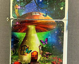 Fantasy Mushroom Home Art D2 Flip Top Dual Torch Lighter Wind Resistant - $16.78