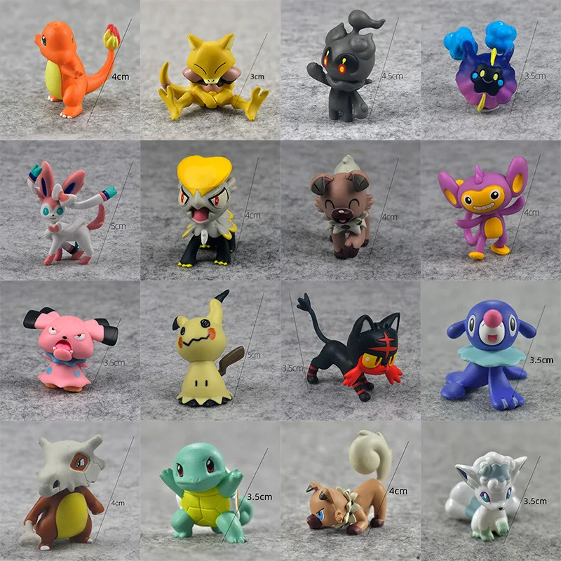 Anime figure Pokemon kawaii Pikachu action figure model ornaments decoration - £7.62 GBP+