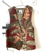 Max &amp; Mabel Women`s Vest Gold / Red and Green Tapestry Size Large - €13,52 EUR