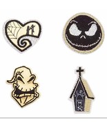 Disney Nightmare Before Christmas Patched Set of 4 Patches - £27.09 GBP