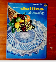 Coats and Clarks ONT Book No 324 Priscilla Doilies to Crochet 1956 10 Cent Book - £12.35 GBP