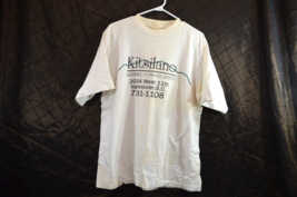 Kitsilano Brewing Company Ltd. Large White Shirt Unknown Brand Vtg Just Brew It - £18.88 GBP