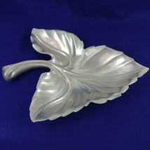 Bruce Cox Aluminum 12&quot; Leaf Shaped Tray Signed and Numbered - £39.31 GBP