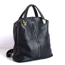 New Fashion Women Backpack Large Capacity Real Leather Backpa Double  Bag Ladies - £119.62 GBP