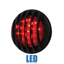 3-3/4&quot; 17 LED Tail Light Lamp Lens w/ Black Grill Bezel Flush Mount Assembly - £35.83 GBP